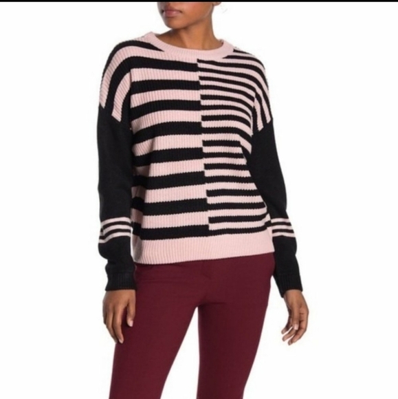 NWT Catherine Malandrino Striped Sweater - Picture 1 of 4